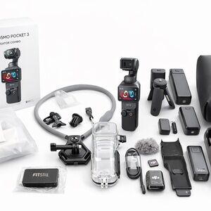 DJI Osmo Pocket 3 with Accessories - Black and Gray